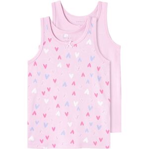 Name It Unterhemd »NMFTANK TOP 2P PINK HEARTS NOOS«, (Packung, 2 St.) Pink Lavender Größe 98