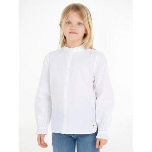 Tommy Hilfiger Rüschenbluse »RUFFLE COLLAR SHIRT«, Stehkragen &... White Größe 7 (122)