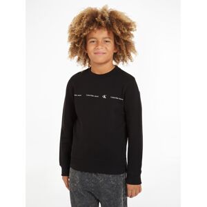 Calvin Klein Jeans Sweatshirt »MINIMALISTIC REG. CN«, Kinder bis 16 Jahre Ck Black Größe 10 (140)