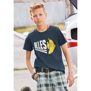 KIDSWORLD T-Shirt »ALLES BANANE«, Spruch marine Größe 128/134