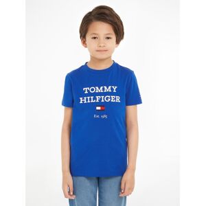 Tommy Hilfiger T-Shirt »TH LOGO TEE S/S«, mit grossem TH-Logo ultra blue Größe 80