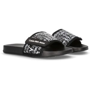 Calvin Klein Jeans Badepantolette »AOP POOL SLIDE«, Sommerschuh, Schlappen,... schwarz Größe 37