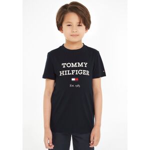 Tommy Hilfiger T-Shirt »TH LOGO TEE S/S«, mit grossem TH-Logo desert sky Größe 92