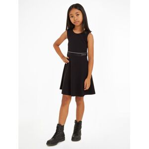 Calvin Klein Jeans Skaterkleid »LOGO TAPE SLEEVELESS PUNTO DRESS«, Kinder bis... Ck Black Größe 6 (116)