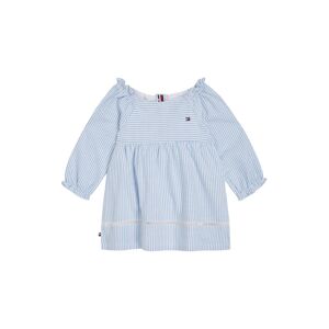 Tommy Hilfiger Sommerkleid »BABY ITHACA DRESS L/S«, mit Rüschen Copenhagen Blue/White Größe 80