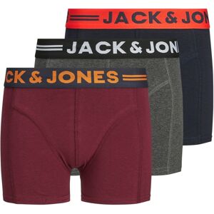 Jack & Jones Junior Boxershorts »JACLICHFIELD TRUNKS 3 PACK NOOS JNR« dark grey melange Größe 116