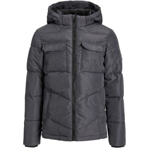 Jack & Jones Junior Steppjacke »JJMASON PUFFER JACKET JNR«, mit Kapuze Dark Grey Melange Größe 140