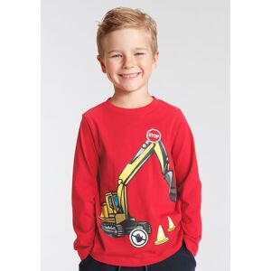 KIDSWORLD Langarmshirt »STOP« rot Größe 104/110