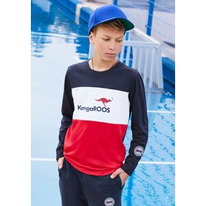 KangaROOS Langarmshirt »Colorblocking«, im colorblocking Design marine-weiss-rot Größe 176/182