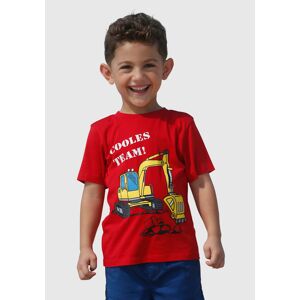 KIDSWORLD T-Shirt »COOLES TEAM« rot Größe 116/122