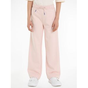 Tommy Hilfiger Sweathose »HILFIGER SCRIPT WIDE SWEATPANT«, mit Logo-Stickereien Whimsy Pink Größe 10 (140)