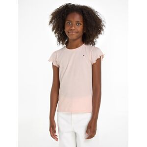 Tommy Hilfiger T-Shirt »ESSENTIAL RUFFLE SLEEVE TOP S/S«, Kinder bis 16 Jahre Whimsy Pink Größe 5 (110)