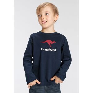 KangaROOS Langarmshirt »für kleine Jungen« marineblau Größe 116/122
