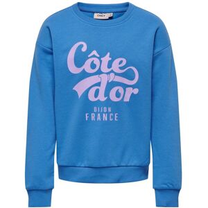 KIDS ONLY Sweatshirt »KOGZIGGY L/S MARSEILLE O-NECK BOX SWT« super sonic Größe 122 (128)