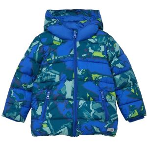 s.Oliver Junior Steppjacke, mit Kapuze, mit Allover-Muster blue green Größe 134