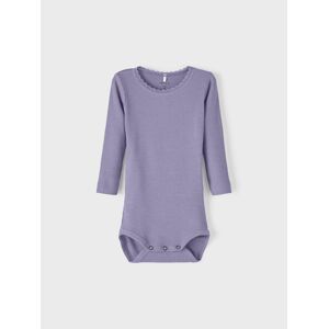 Name It Body »NBFKAB LS BODY NOOS« Heirloom Lilac Detail:MELANGE Größe 68