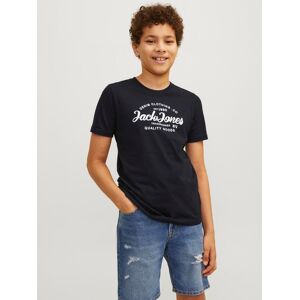 Jack & Jones Junior Kurzarmshirt »JJFOREST TEE SS CREW NECK JNR« black print Größe 116