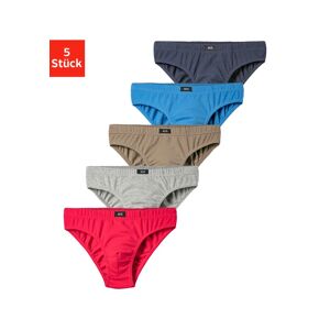 H.I.S Slip, (Packung, 5 St.), für Jungen, bequemer Basic für jeden Tag grau-meliert, rot, marine, blau, khaki Größe 104