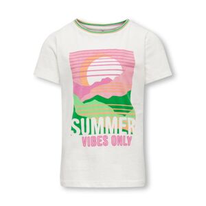 KIDS ONLY T-Shirt »KOGJULIE FIT S/S SUMMER TOP JRS« cloud dancer Größe 122 (128)