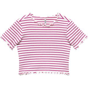 KIDS ONLY T-Shirt »KMGGILA S/S RIB TOP JRS« very berry Größe 98