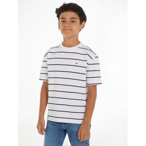 Tommy Hilfiger T-Shirt »STRIPE TEE S/S«, Baby bis 2 Jahre White Base/Blue Größe 92