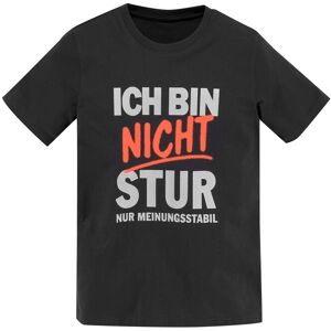 KIDSWORLD T-Shirt »ICH BIN NICHT STUR«, Spruch anthrazit Größe 164/170