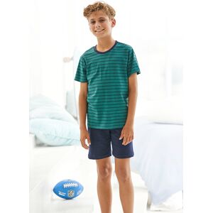 le jogger® Shorty, (2 tlg., 1 Stück), mit gestreiftem Oberteil petrol-marine Größe 158/164