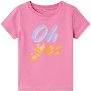 Name It Kurzarmshirt »NMFHANNE SS TOP PB« wild orchid Größe 110