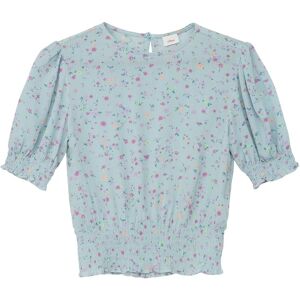 s.Oliver Junior Shirtbluse, mit Allover-Print und Smok-Detail pale mint aop Größe M