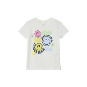 s.Oliver Junior T-Shirt, mit Smiley®-Frontprint off-white Größe 116/122