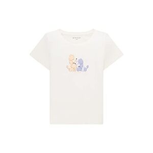 TOM TAILOR Mädchen Kinder T-Shirt mit Print 1035155, Weiß, 92-98