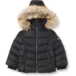 Tommy Hilfiger Mädchen ESSENTIAL DOWN JACKET Jacke, Schwarz, 18 Monate