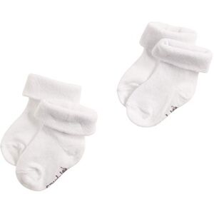 Noppies Unisex Baby U 2pck Beef Socken, White, 3-6 Monate EU