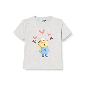 Minion Monsters Mädchen Giutmints016 T-Shirt, grau meliert, 12 Jahre
