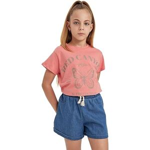 DeFacto Girl's B0675A8 T-Shirt, T.PINK, 6-7 Jahre