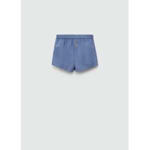 MANGO BABY Baumwoll-Shorts - Blau - 6-9