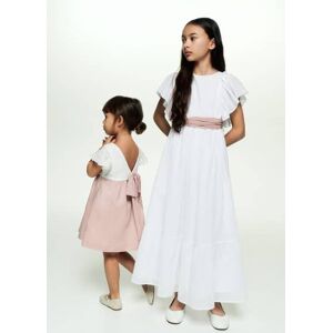 Mango Kids Kleid aus Crinkle-Baumwolle - Weiß - 12 - weiblich