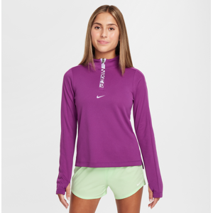 Nike ProDri-FIT Longsleeve mit Halbreißverschluss für Mädchen - Lila - XS