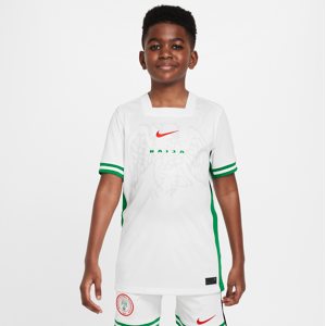 Nigeria 2024 Stadium Home Nike Replika Fußballtrikot mit Dri-FIT-Technologie für ältere Kinder - Weiß - XS