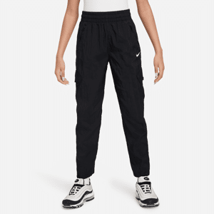 Nike SportswearCargo-Webhose mit hohem Taillenbund für ältere Kinder (Mädchen) - Schwarz - S