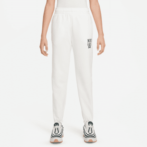 Nike Sportswear extragroße Fleece-Hose für ältere Kinder (Mädchen) - Weiß - M (EU 40-42)