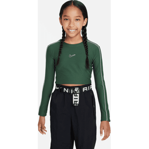 Nike SportswearLangärmliges Crop-Top für ältere Kinder (Mädchen) - Grün - S