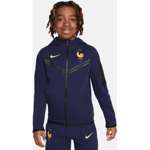 FFF Tech FleeceNike Fußball-Hoodie mit durchgehendem Reißverschluss für ältere Kinder (Jungen) - Blau - XL