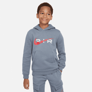 Nike Air Pullover-Fleece-Hoodie für ältere Kinder - Grau - S