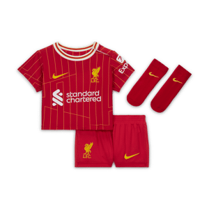 FC Liverpool 2024 Stadium HomeNike Replika dreiteiliges Fußballtrikot-Set für Babys und Kleinkinder - Rot - 18-24M
