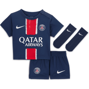 Paris Saint-Germain 2024 Stadium HomeNike Replika dreiteiliges Fußballtrikot-Set für Babys und Kleinkinder - Blau - 24-36M