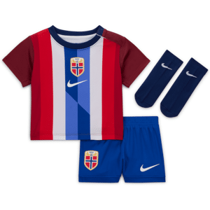 Norwegen 2024 Stadium HomeNike Replika dreiteiliges Fußballtrikot-Set für Babys und Kleinkinder - Rot - 18-24M