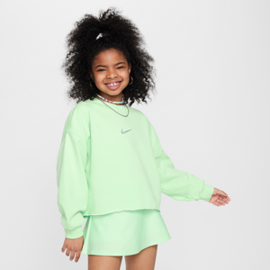 Nike Sportswear Dri-FIT-Sweatshirt mit Rundhalsausschnitt für ältere Kinder (Mädchen) - Grün - XS