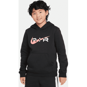 Nike Air Pullover-Fleece-Hoodie für ältere Kinder - Schwarz - M