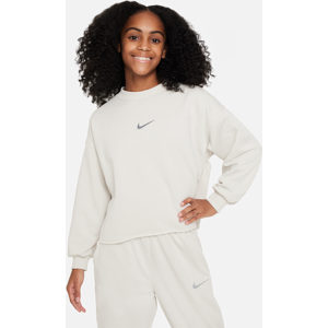 Nike SportswearDri-FIT-Sweatshirt mit Rundhalsausschnitt für ältere Kinder (Mädchen) - Grau - XS